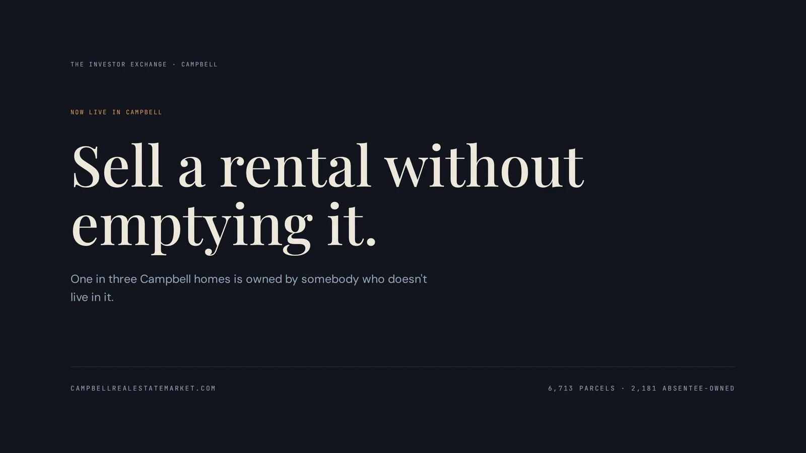 A marketplace that sells rental homes without dragging the tenant through it
